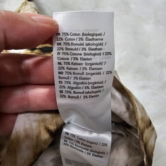 SAMSØE Samsoe Camo Clay Sleeveless Button Down Tea Shirt Small - Picture 7 of 13